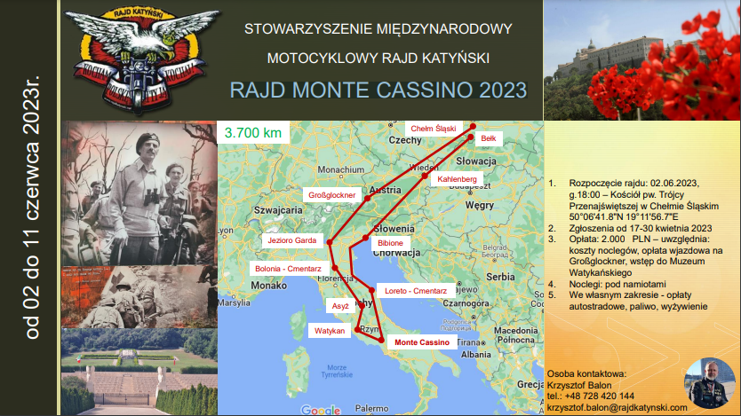 Plakat Monte Cassino 2023
